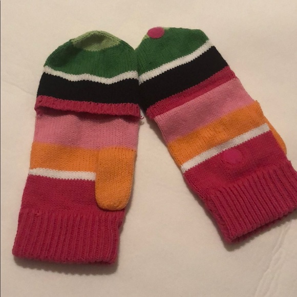 Gymboree multi coloured striped gloves/mittens - Picture 4 of 4